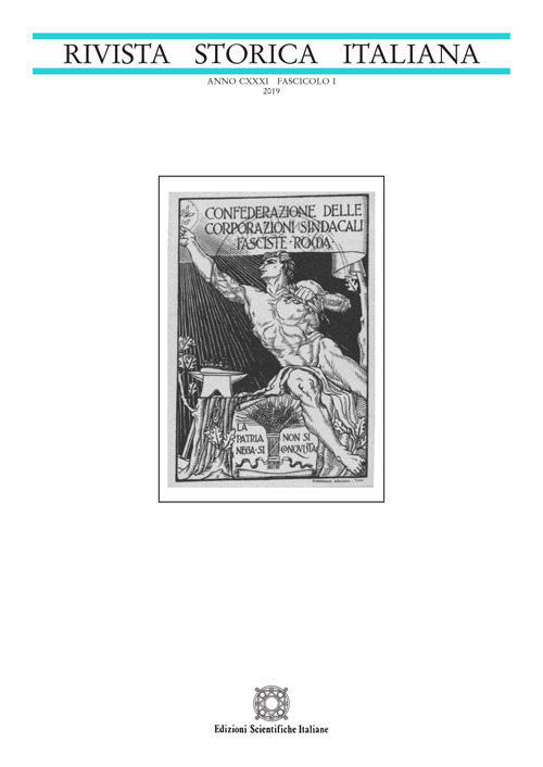 Rivista storica italiana (2019). Vol. 1