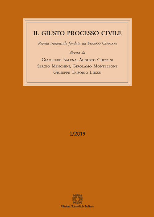 Il giusto processo civile (2019). Vol. 1