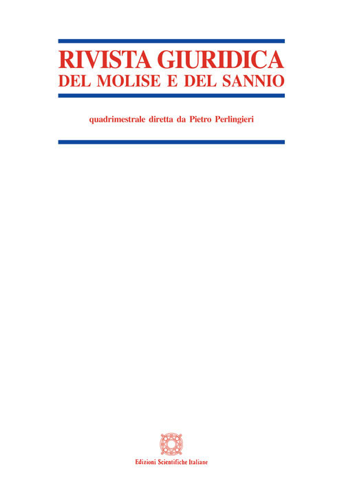 Rivista giuridica del Molise e del Sannio (2019). Vol. 2