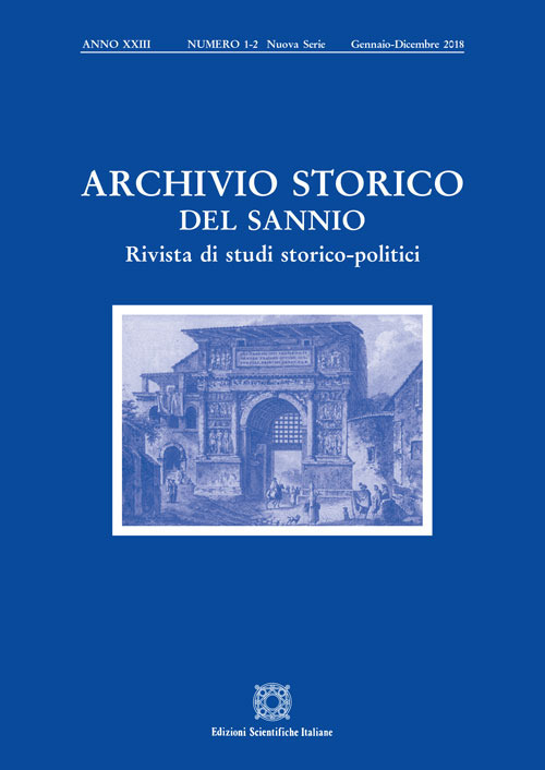Archivio storico del Sannio. Rivista di studi storico-politici (2018). Vol. 1-2