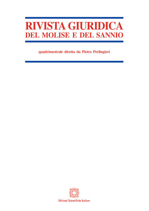 Rivista giuridica del Molise e del Sannio (2019). Vol. 3
