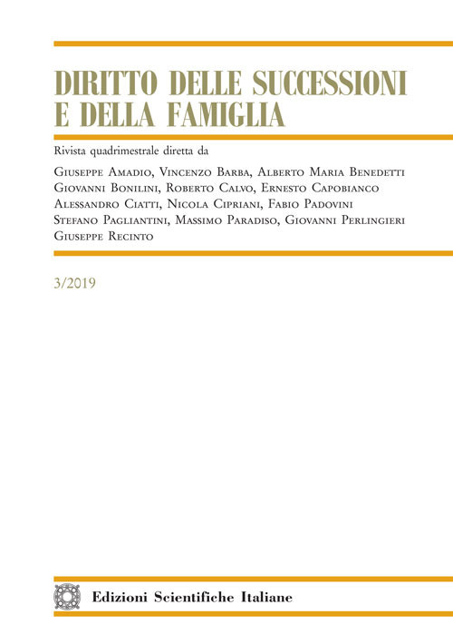 Diritto delle successioni e della famiglia (2019). Vol. 3