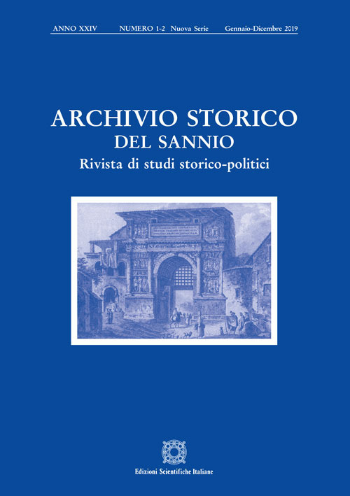 Archivio storico del Sannio. Rivista di studi storico-politici (2019). Vol. 1-2