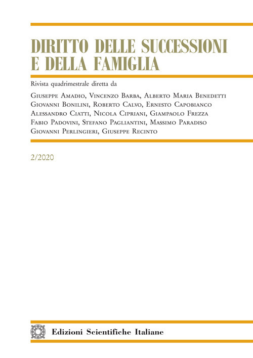Diritto delle successioni e della famiglia (2020). Vol. 2
