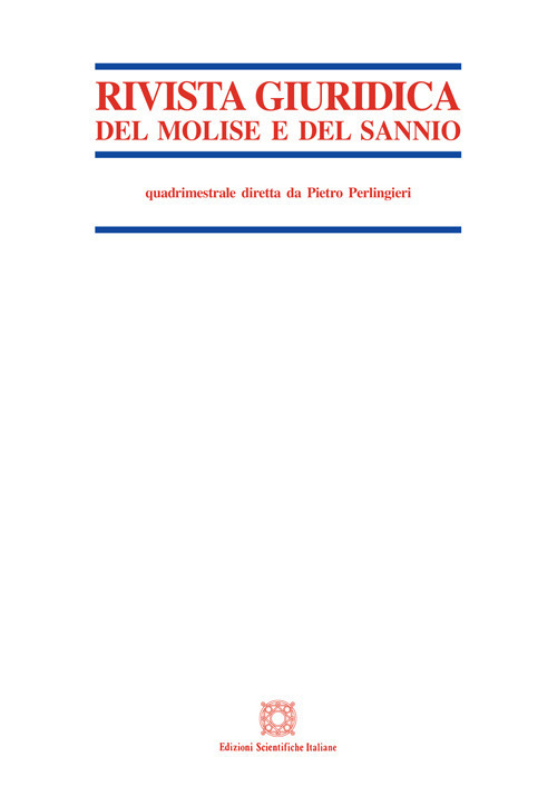 Rivista giuridica del Molise e del Sannio (2020). Vol. 2