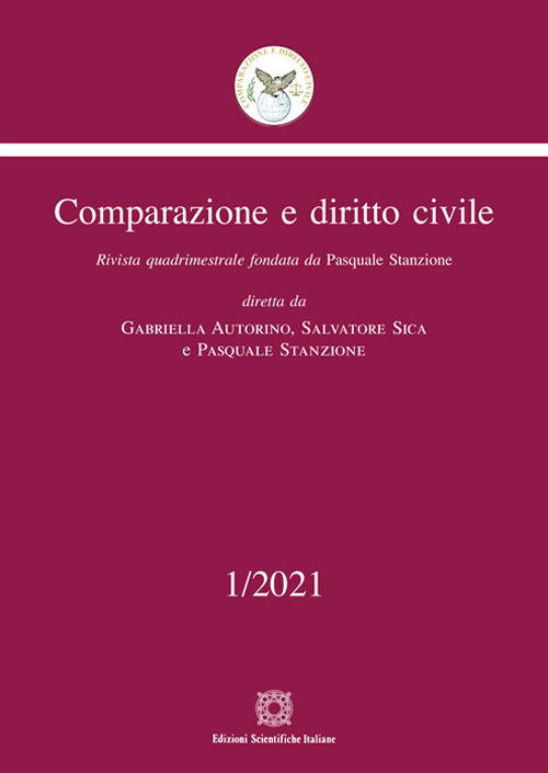 Comparazione e diritto civile (2021). Vol. 1