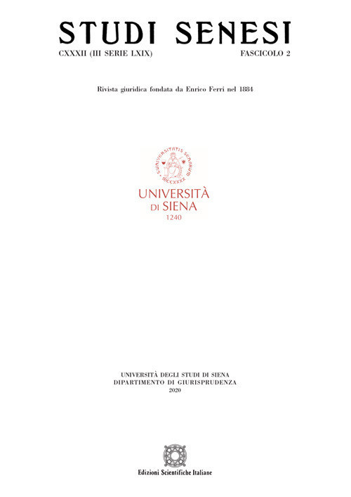 Studi senesi. Rivista giuridica (2020). Vol. 2