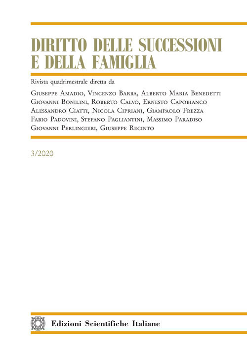 Diritto delle successioni e della famiglia (2020). Vol. 3