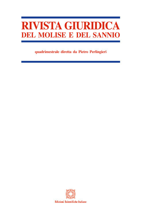 Rivista giuridica del Molise e del Sannio (2020). Vol. 3