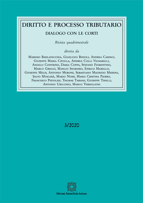 Diritto e processo tributario (2020). Vol. 3