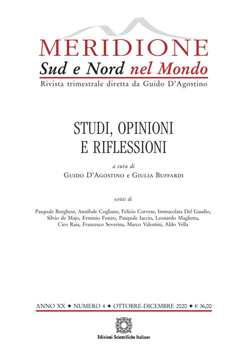 Meridione (2020). Vol. 4: Studi, opinioni, riflessioni. (Ottobre-Dicembre)