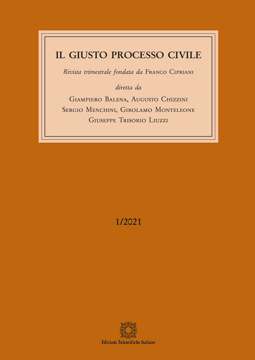 Il giusto processo civile (2021). Vol. 1