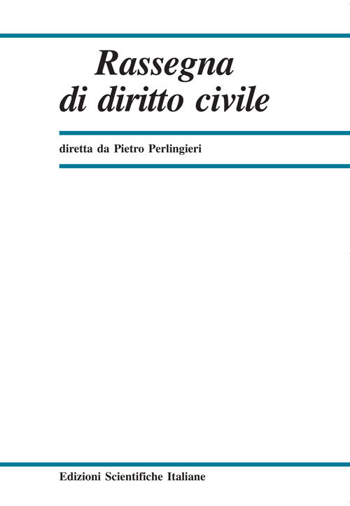Rassegna di diritto civile (2021). Vol. 1