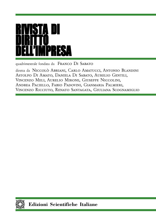 Rivista di diritto dell'impresa (2021). Vol. 2