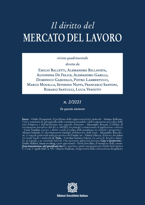Il diritto del mercato del lavoro (2021). Vol. 2