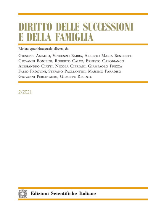 Diritto delle successioni e della famiglia (2021). Vol. 2
