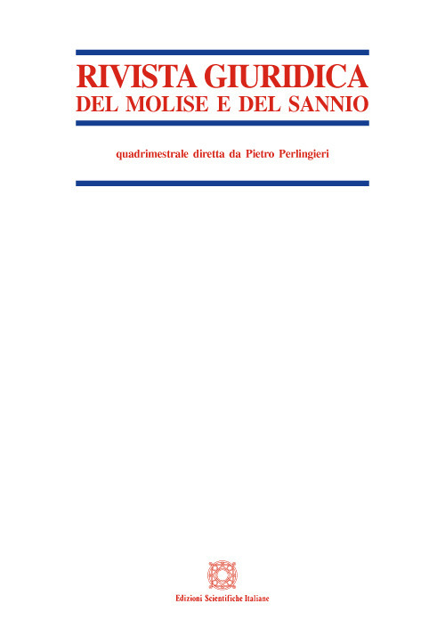 Rivista giuridica del Molise e del Sannio (2021). Vol. 2