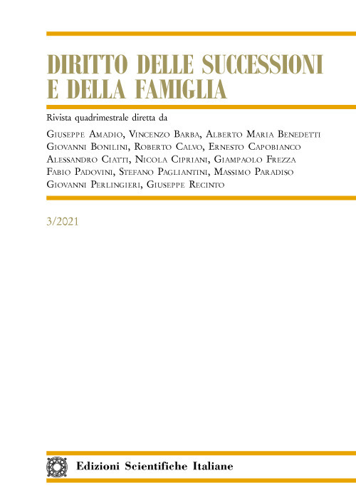 Diritto delle successioni e della famiglia (2021). Vol. 3