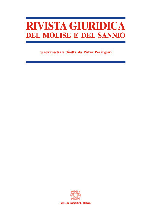 Rivista giuridica del Molise e del Sannio (2021). Vol. 3