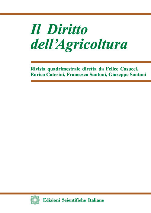 il diritto dell'agricoltura (2021). Vol. 3
