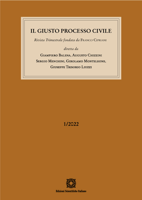 Il giusto processo civile (2022). Vol. 1