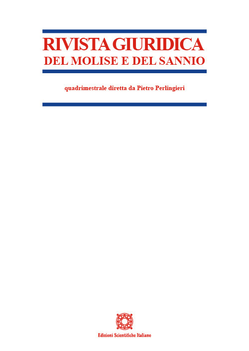 Rivista giuridica del Molise e del Sannio (2022). Vol. 1