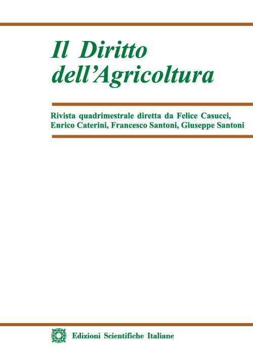 Il diritto dell'agricoltura (2022). Vol. 2