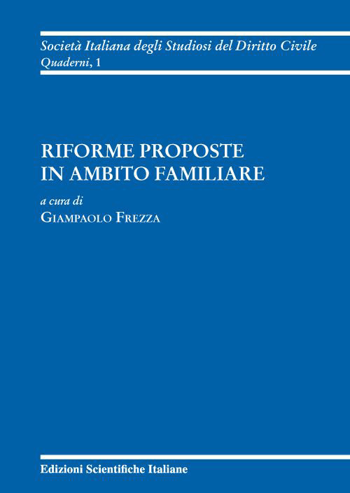 Riforme proposte in ambito familiare