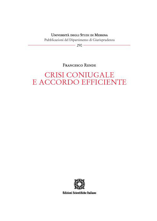 Crisi coniugale e accordo efficiente