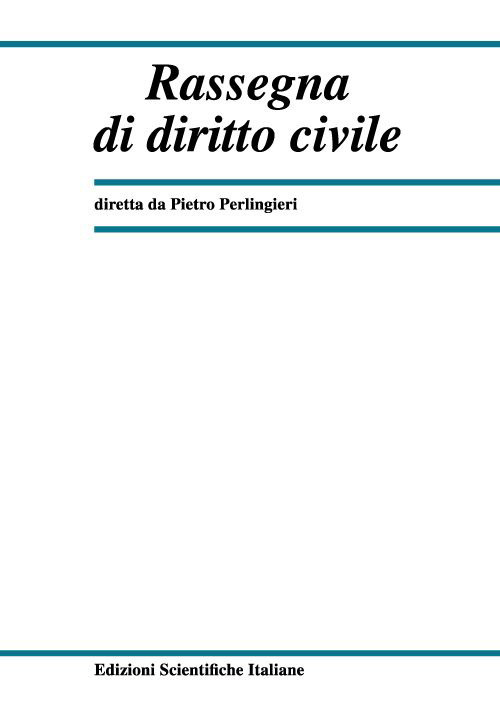 Rassegna di diritto civile (2023). Vol. 1