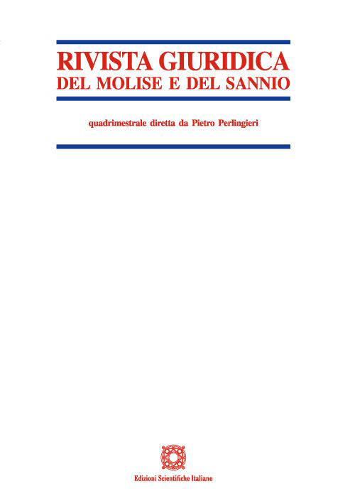Rivista giuridica del Molise e del Sannio (2023). Vol. 1