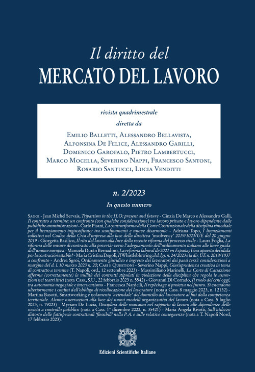 Il diritto del mercato del lavoro (2023). Vol. 2