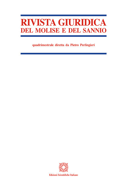 Rivista giuridica del Molise e del Sannio (2023). Vol. 2