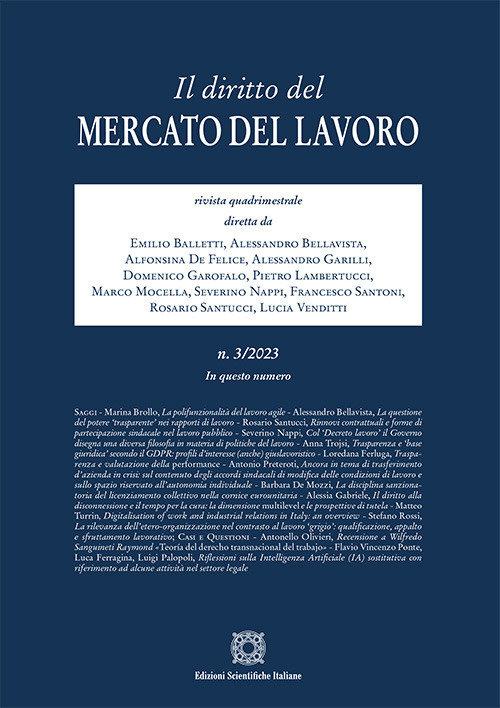 Il diritto del mercato del lavoro (2023). Vol. 3