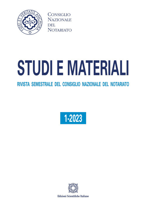 Studi e materiali (2023). Vol. 1
