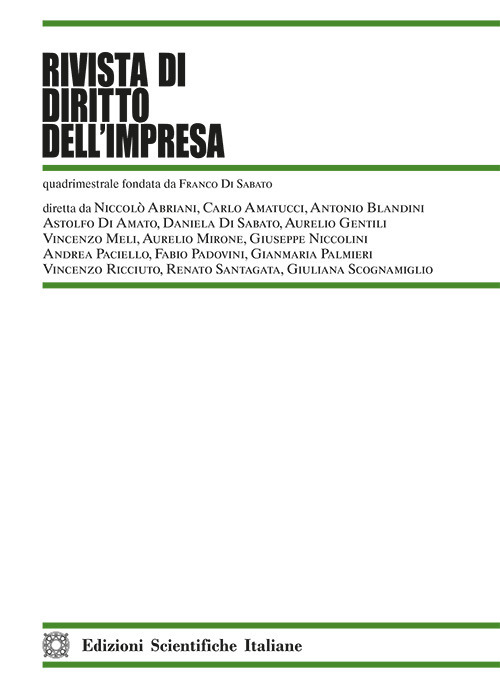 Rivista di diritto dell'Impresa (2023). Vol. 3