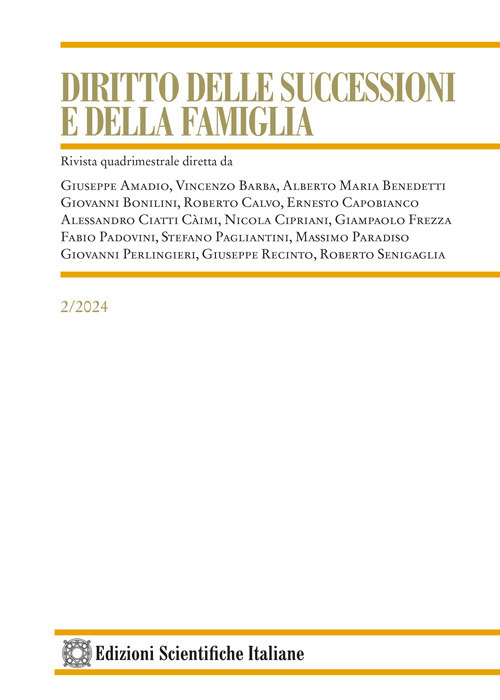 Diritto delle successioni e della famiglia (2024). Vol. 2