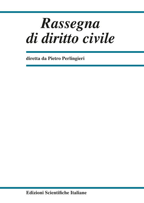 Rassegna di diritto civile (2024). Vol. 4