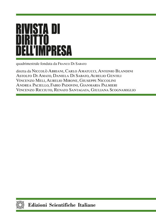 Rivista di diritto dell'impresa (2024). Vol. 3