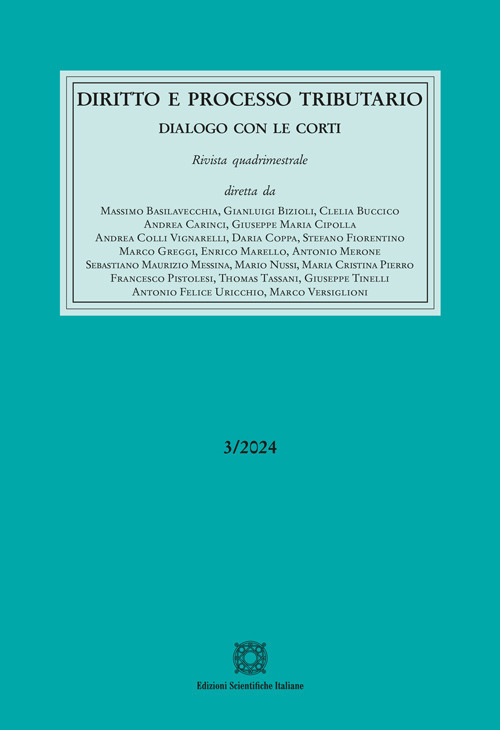 Diritto e processo tributario (2024). Vol. 3