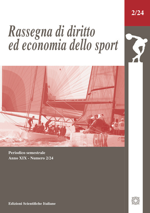 Rassegna di diritto ed economia dello sport (2024). Vol. 2