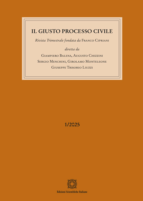 Il giusto processo civile (2025). Vol. 1