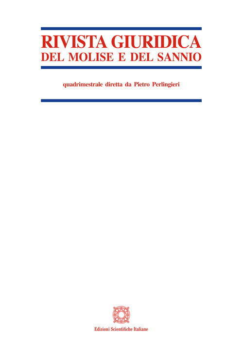Rivista giuridica del Molise e del Sannio (2025). Vol. 1