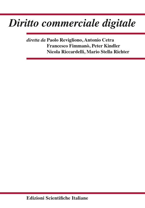 Diritto commerciale digitale (2025). Vol. 1