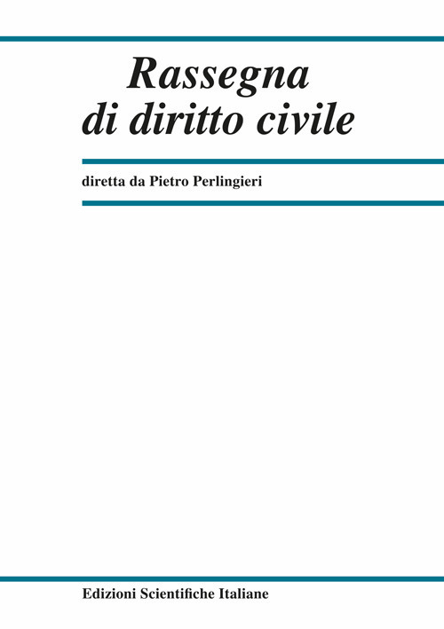 Rassegna di diritto civile (2025). Vol. 2