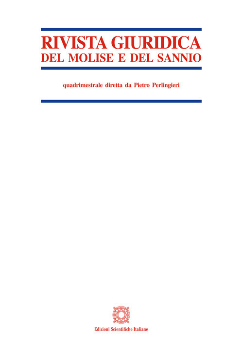 Rivista giuridica del Molise e del Sannio (2025). Vol. 2