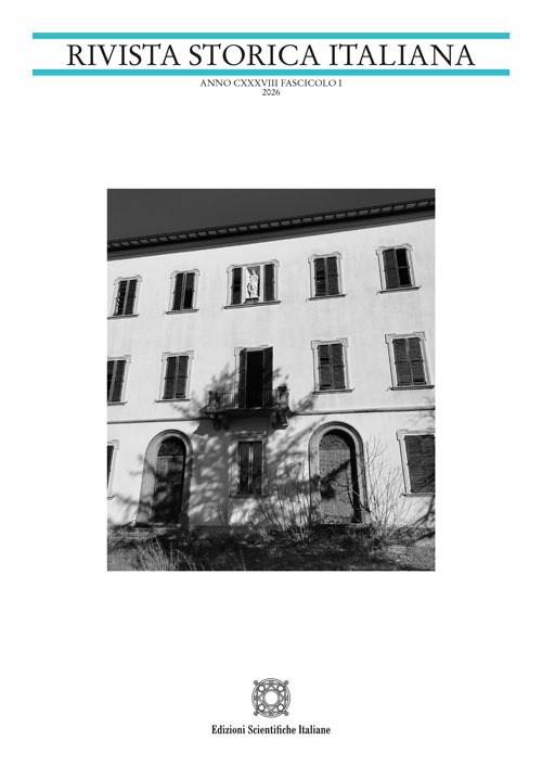 Rivista storica italiana (2026). Vol. 1