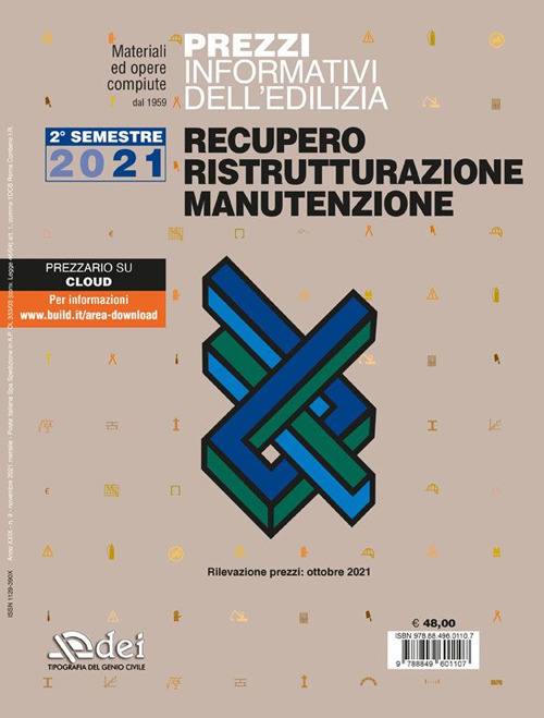 Prezzi informativi dell'edilizia. Recupero ristrutturazioni manutenzione. Ottobre 2021.