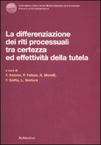 Differenziazione dei riti processuali tra certezza ed effettività della tutela. Atti del Convegno (Catanzaro, 18-19 ottobre 2007)