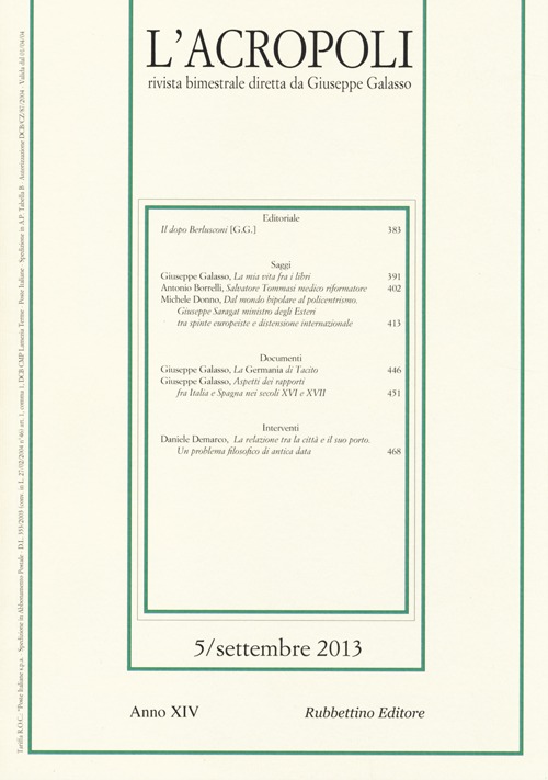 L'acropoli (2013). Vol. 5